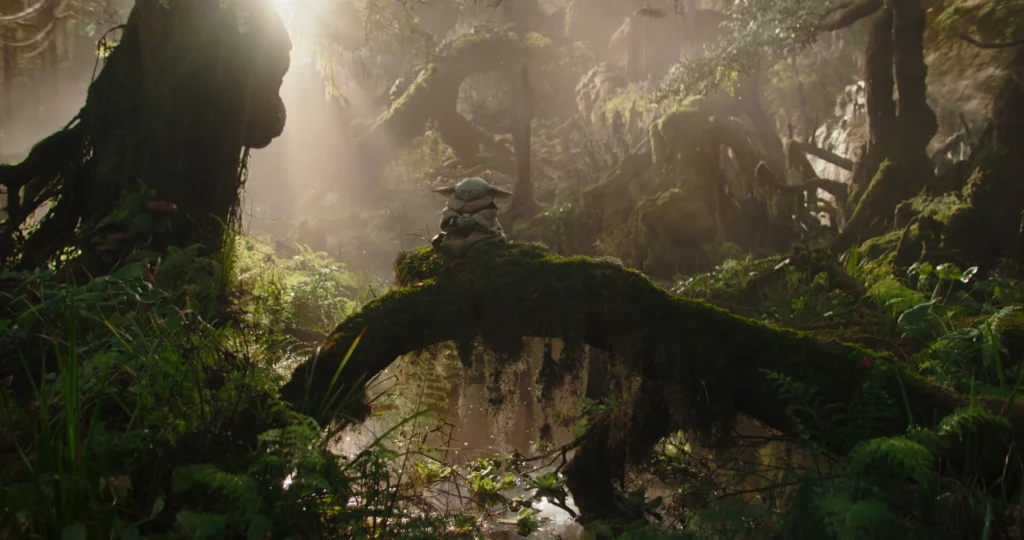 grogu meditation in the lucasfilm's Star Wars: The Mandalorian and Grogu